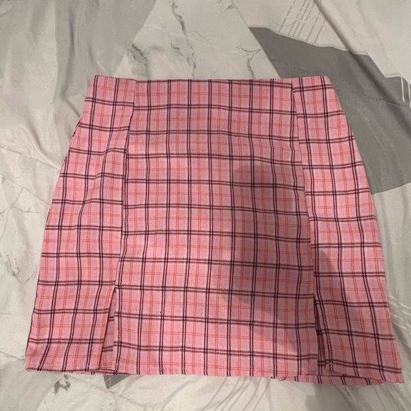 SHEIN Dresses & Skirts - Pink Plaid Mini Skirt